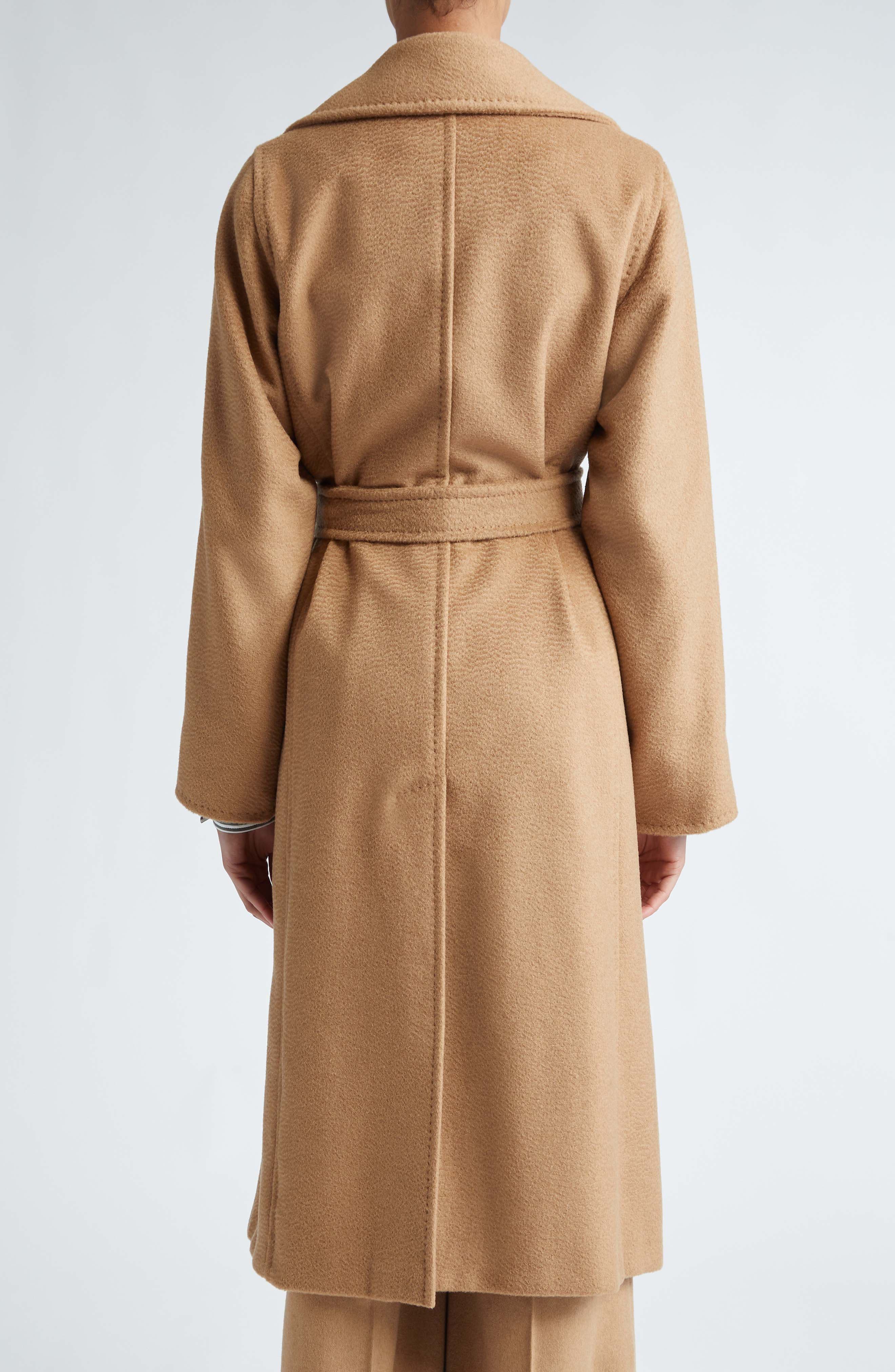 Manuela Camel Hair Wrap Coat - image 2
