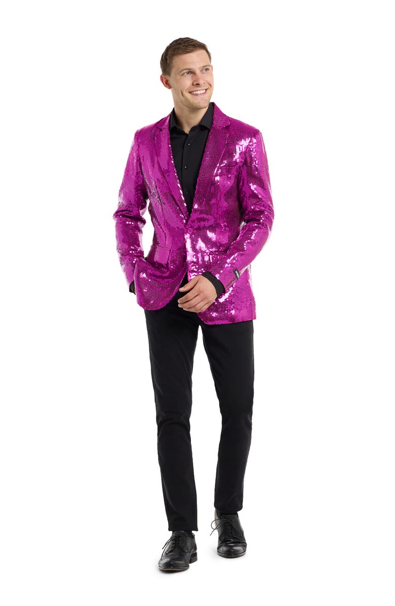 OppoSuits Sequin Pink Blazer, Alternate, color,