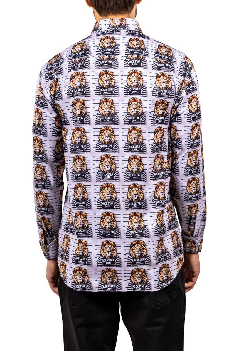 Maceoo Fibonacci Stretch Ascension 3319 Contemporary Fit Button-Up Shirt, Alternate, color, White