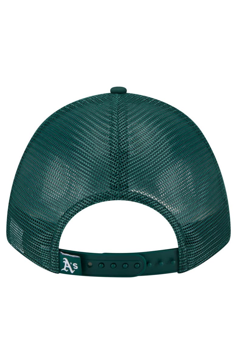 New Era Men's New Era Green Athletics Minimalist 9FORTY A-Frame Adjustable Hat, Alternate, color, Green