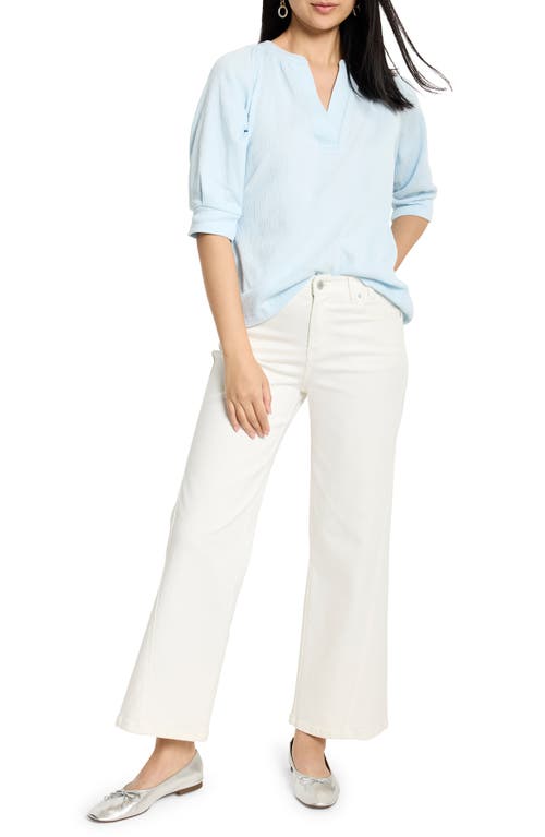 Nic + Zoe Nic+zoe Crinkled Knit Cafe Top
