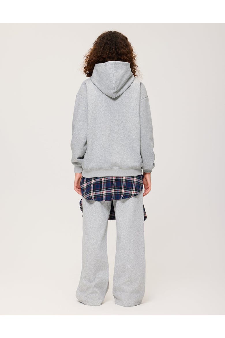 Cartoon Dachshund Hoodie, Alternate, color, Grey