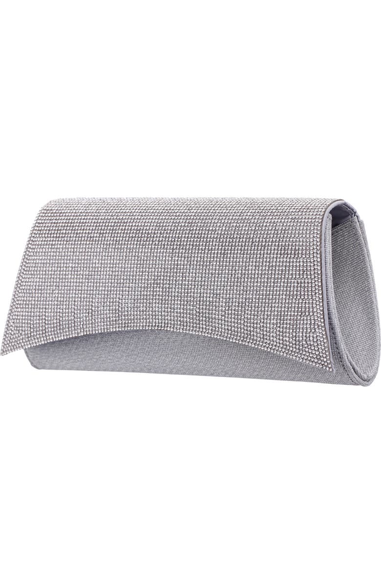 Nina Enid Clutch, Alternate, color, Silver