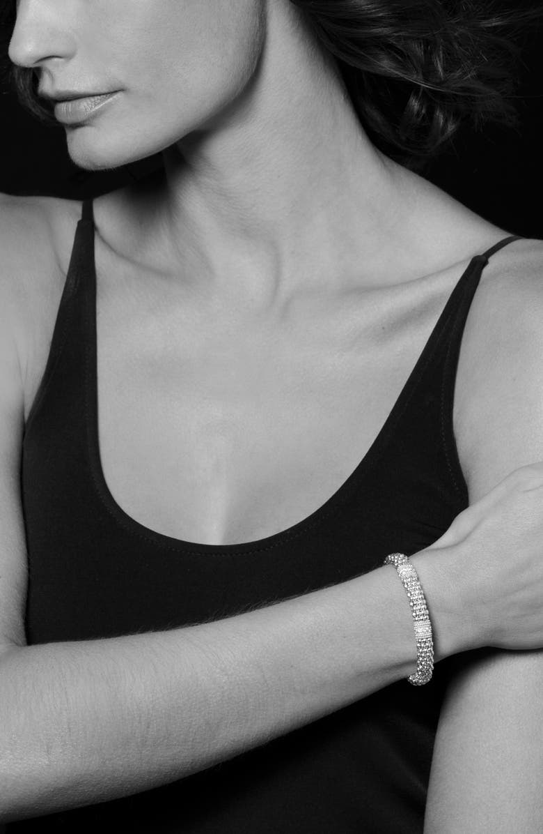 LAGOS Caviar Lux Diamond Bracelet, Alternate, color, Silver