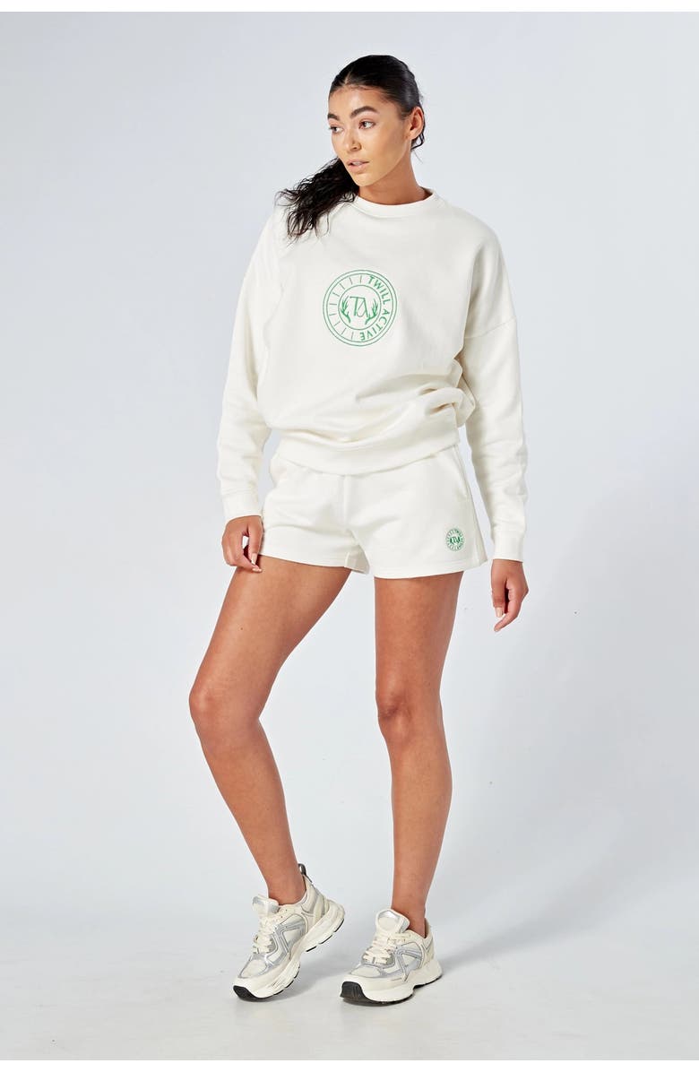 Twill Active Organic Cotton Essentials Oversized Crewneck Sweatshirt, Alternate, color,