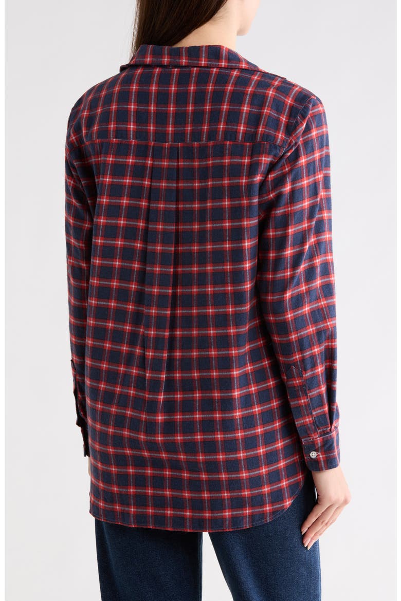Joedy Cotton Button-Up Shirt, Alternate, color, RED BLUE WHITE PLAID