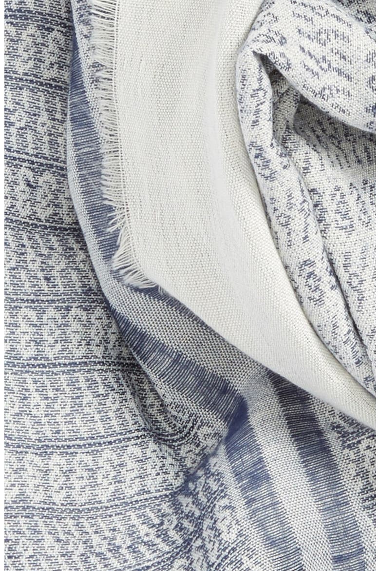 Fringe Infinity Scarf, Alternate, color, BLUE MULTI