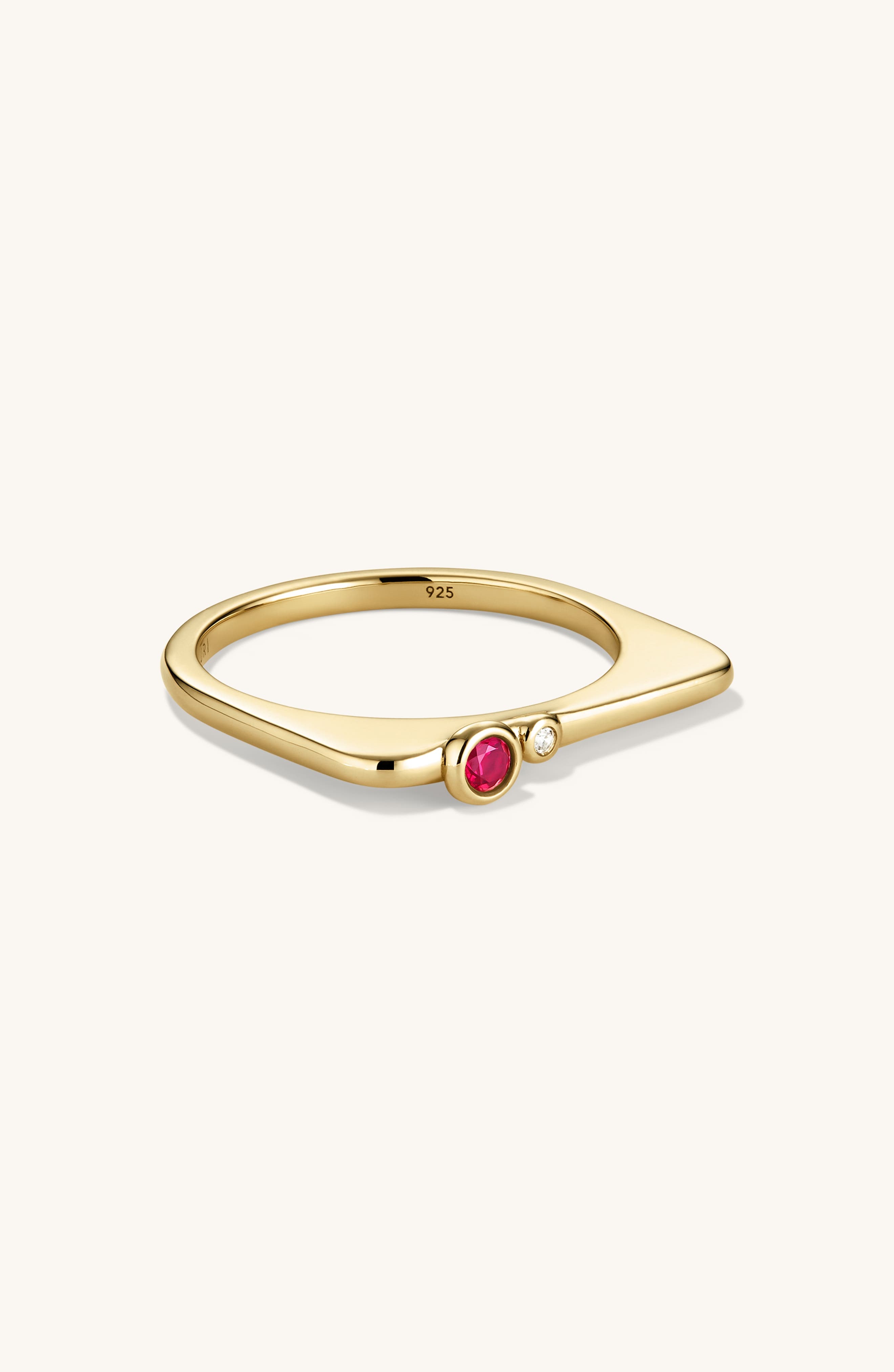 Gold / Lab Grown Ruby