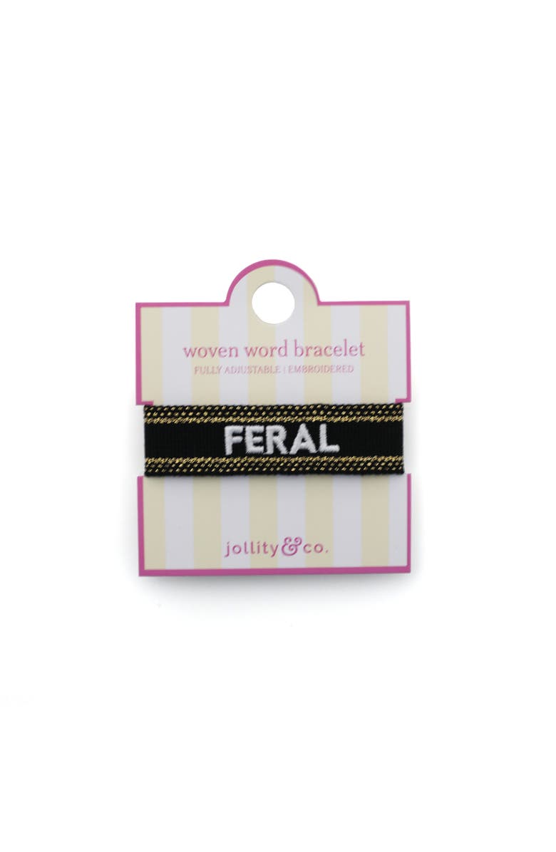 Jollity & Co. Witty Embroidered Bracelets - Choose from 8 Style Options, Alternate, color, Feral