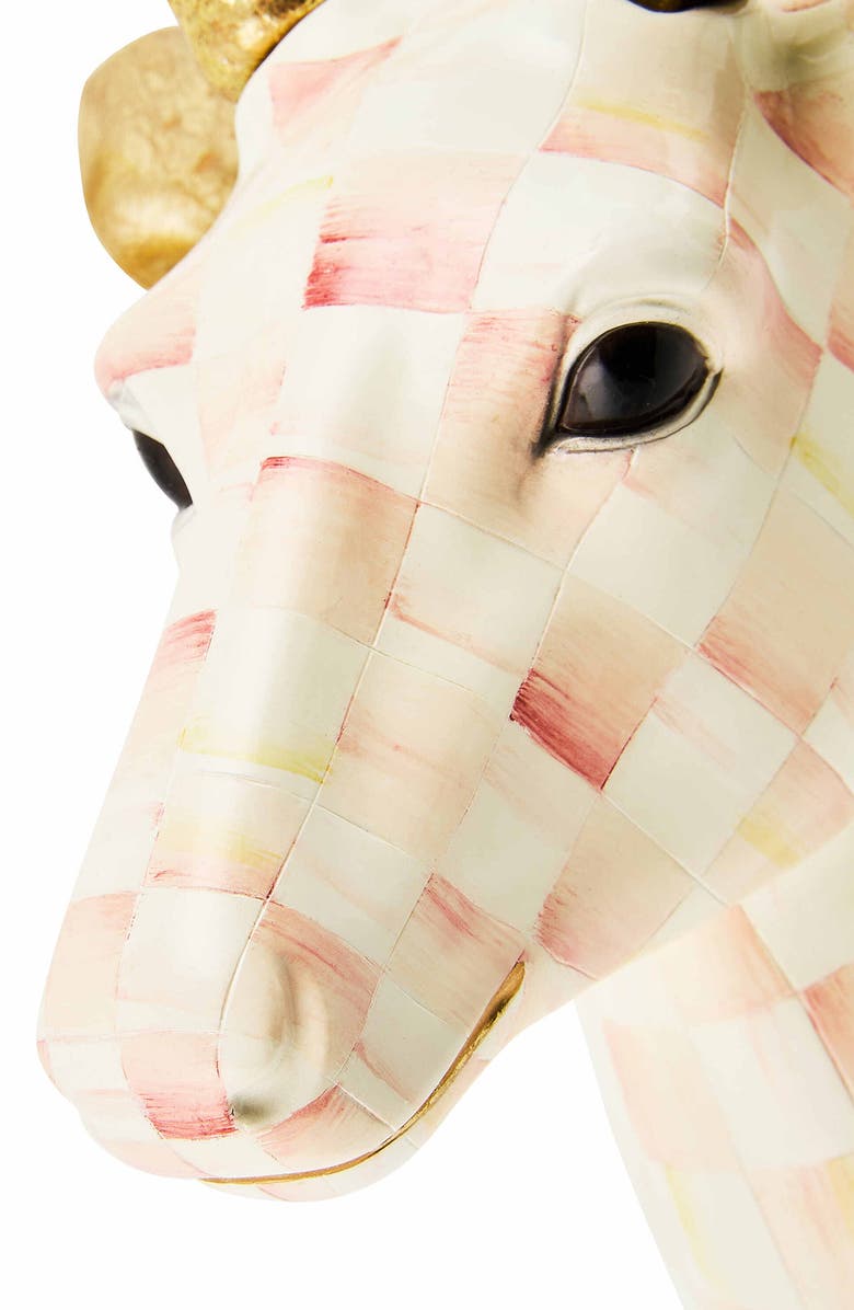 MACKENZIE CHILDS Rosy Check Deer Wall Decor, Alternate, color, Rosy