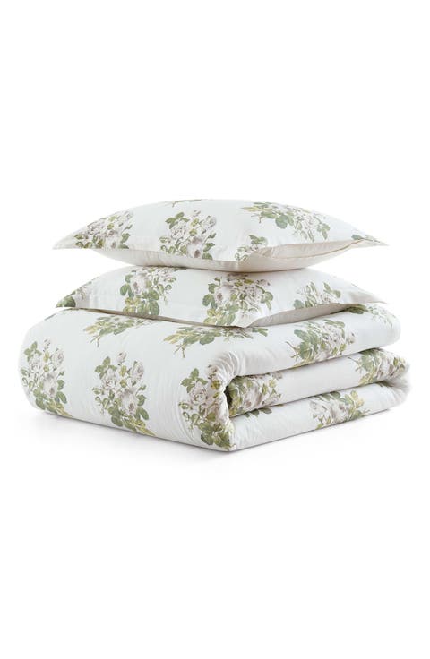 Eloise Floral Cotton Sateen Comforter