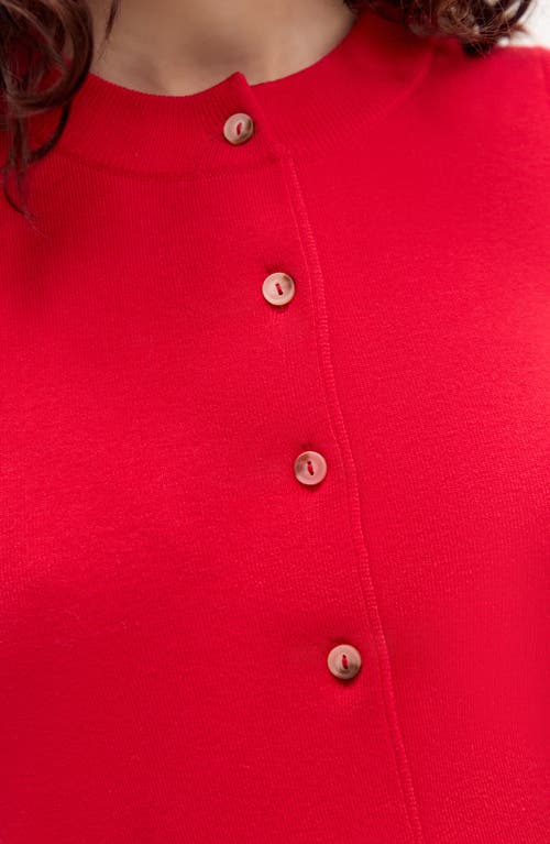 Bdg Urban Outfitters Front Button Knit Sweater Vest In Red