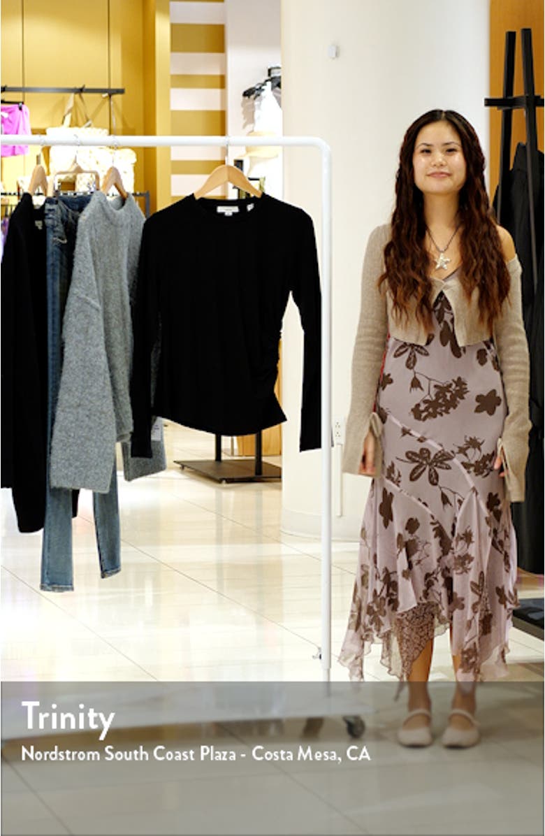 Side Drape Crewneck Top, sales video thumbnail