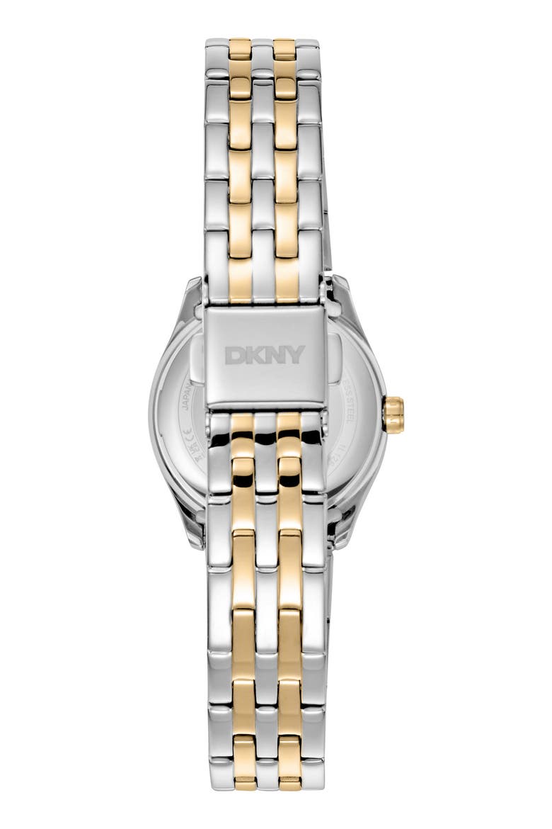 Everyday Logo Embossed Bracelet Watch, 26mm, Alternate, color, SILVER/ TWO TONE