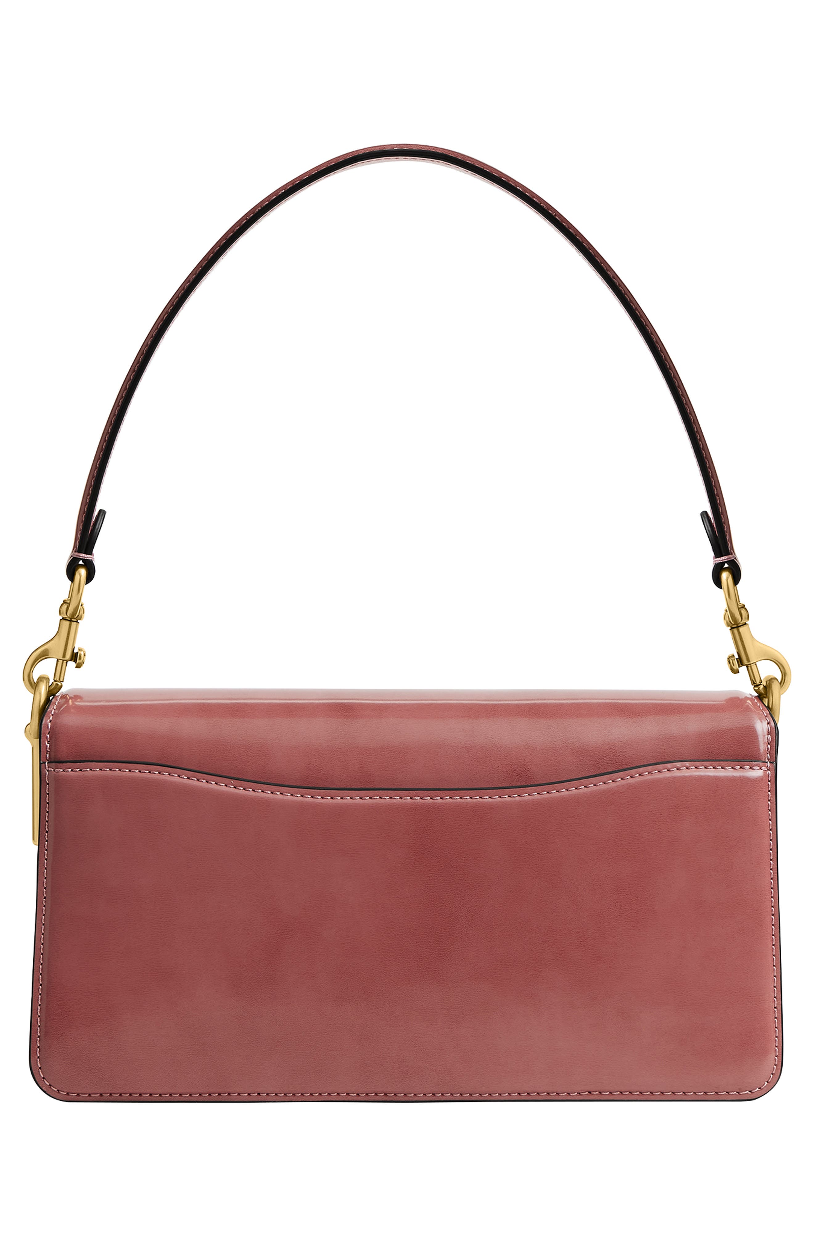 COACH Tabby Spazzolato Leather Shoulder Bag, Alternate, color, Peony