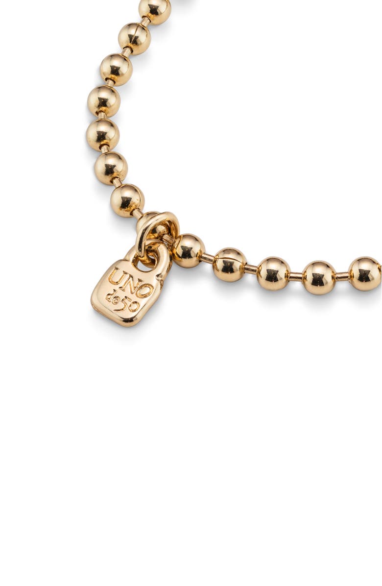 UNODE50 Beaded Charm Bracelet, Alternate, color, Gold