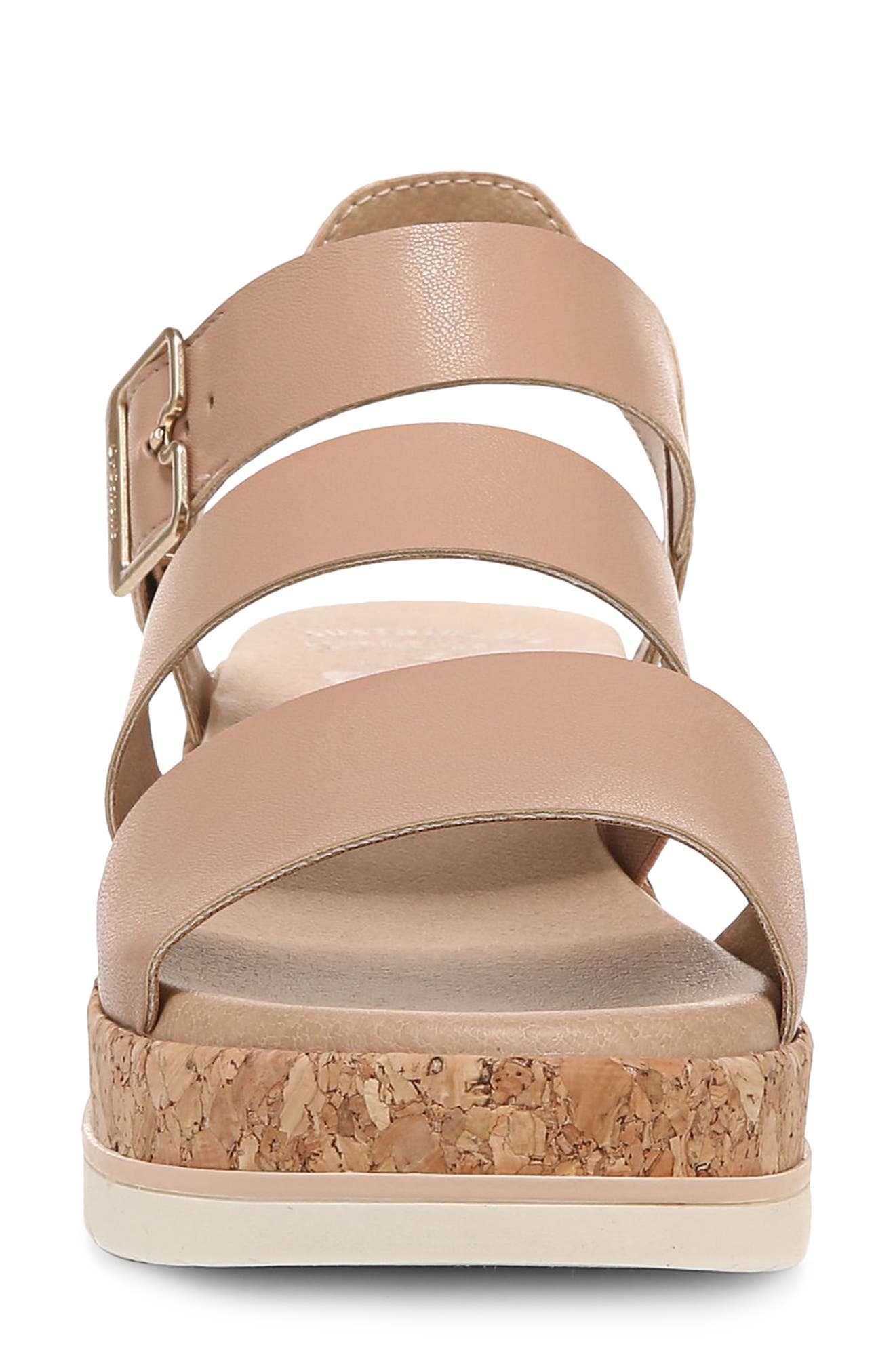 Once Twice Platform Sandal, Alternate, color, TAWNY BIRCH