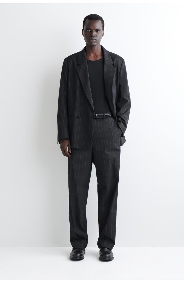 COS Slim Ribbed Cotton Tank Top, Alternate, color, Black