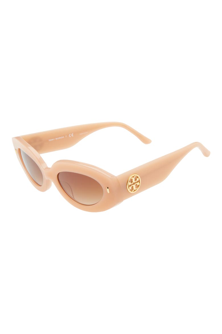 51mm Gradient Cat Eye Sunglasses, Alternate, color, NUDE