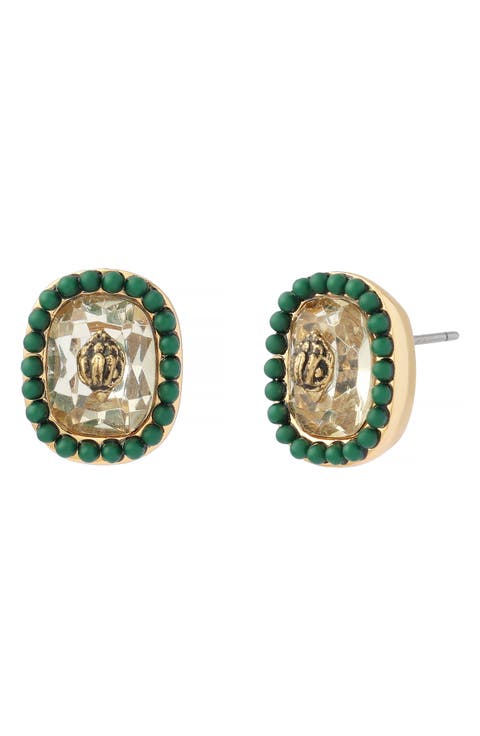 Eagle Stone Stud Earrings