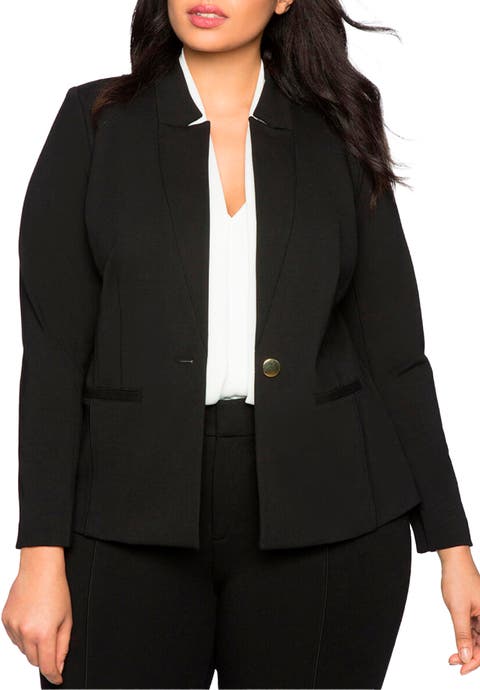The Ultimate Stretch One Button Blazer (Plus Available)