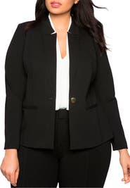 ELOQUII The Ultimate Stretch One-Button Blazer