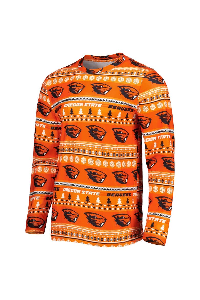 Men's Concepts Sport Orange Oregon State Beavers Swivel Long Sleeve T-Shirt & Pants Sleep Set, Alternate, color, Orange