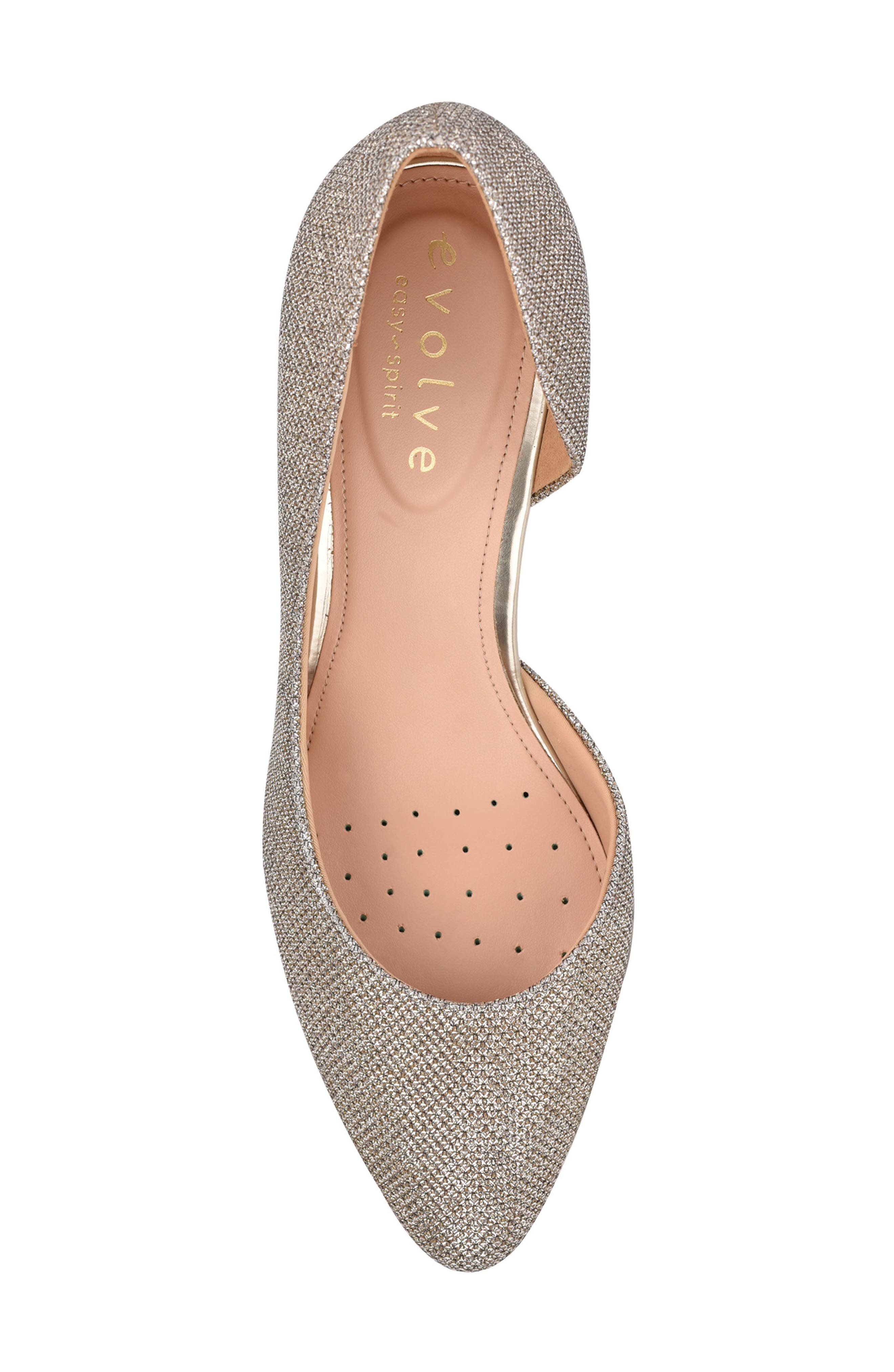 Juliet Half d'Orsay Pump, Alternate, color, GOLD