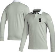 adidas Men's adidas 2023 Player Gray New England Revolution Travel Long Sleeve Polo