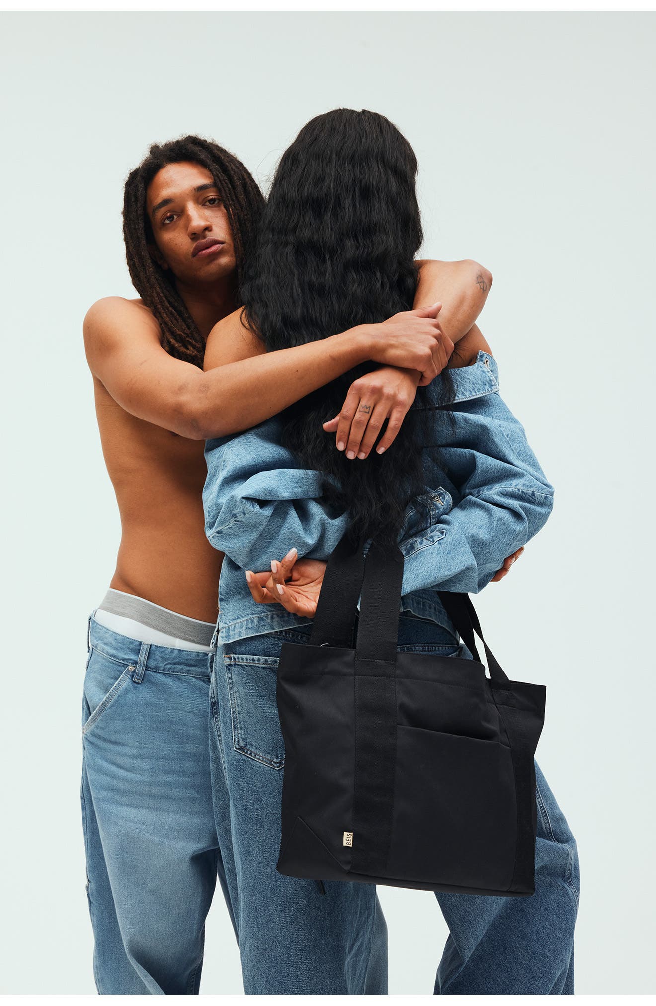 Béis The BÉISics Water Repellent Tote, Alternate, color, 