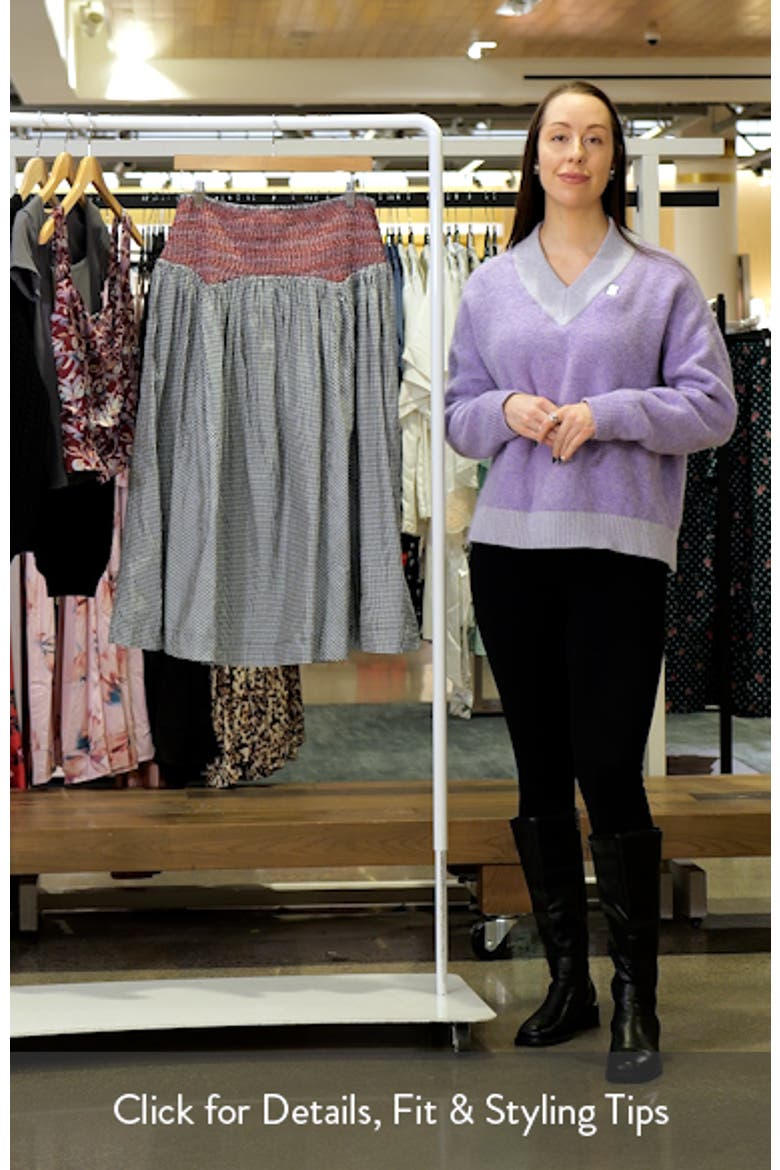Layla Godet Organic Cotton Midi Skirt video