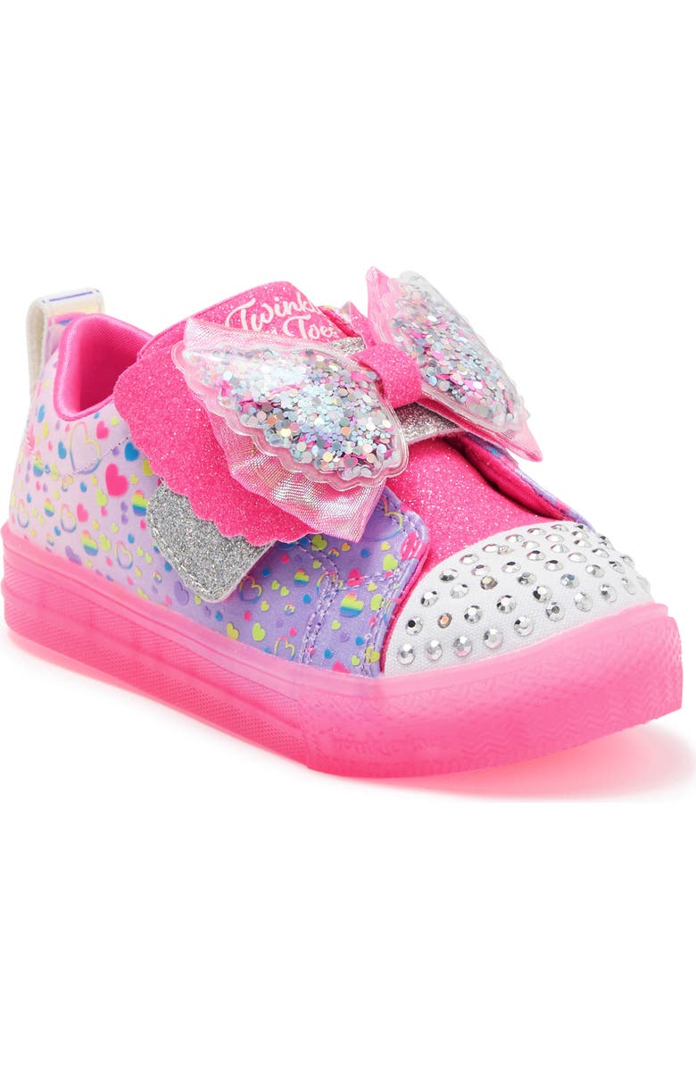 SKECHERS Kids' Twinkle Toes Shuffle Brights Light-Up Sneaker, Main, color,