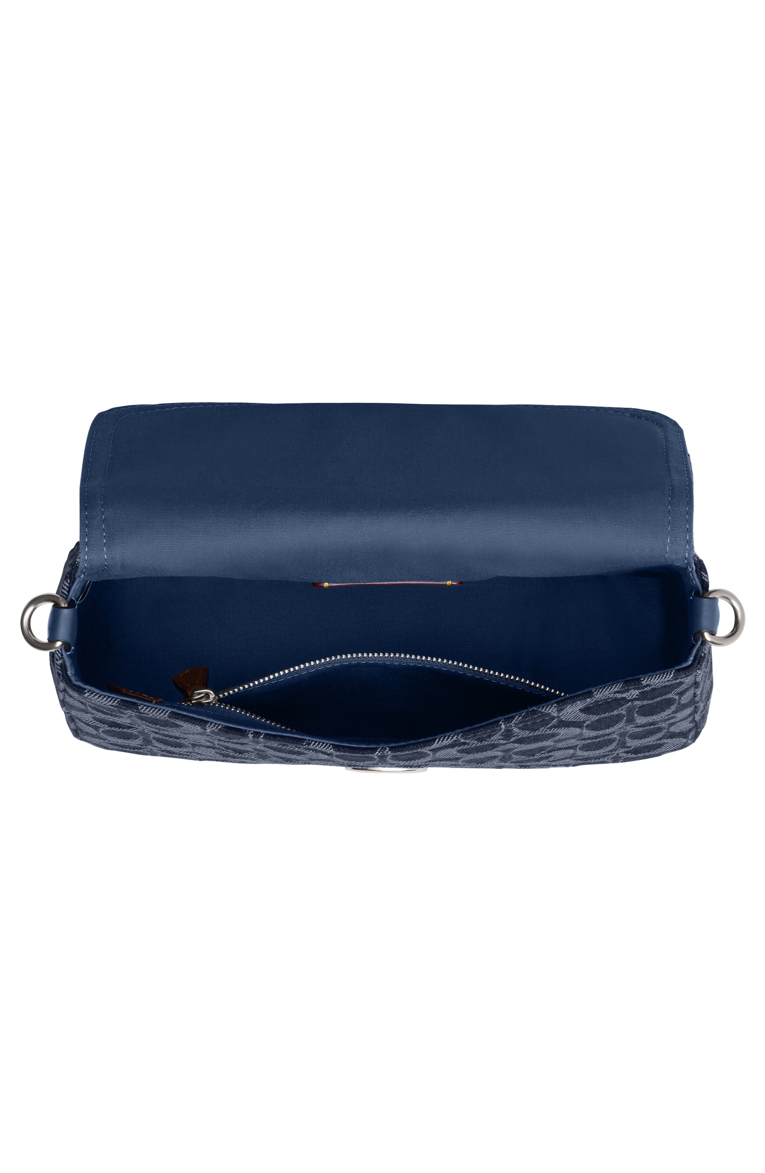 COACH Tabby Soft Signature Washed Denim Shoulder Bag, Alternate, color, 