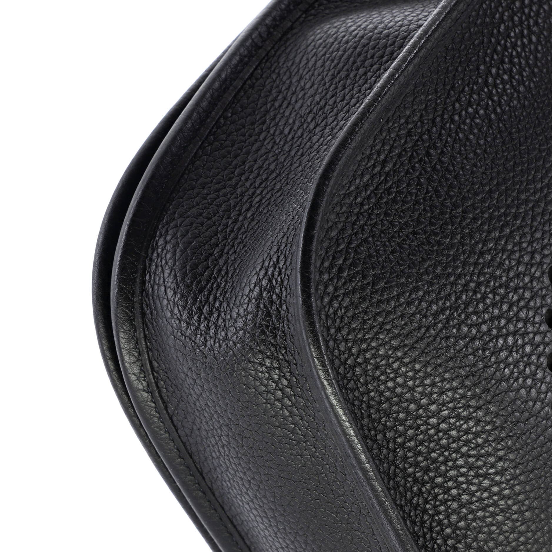 Pre-Owned Hermes Evelyne Bag Gen II Clemence PM, Alternate, color, Noir