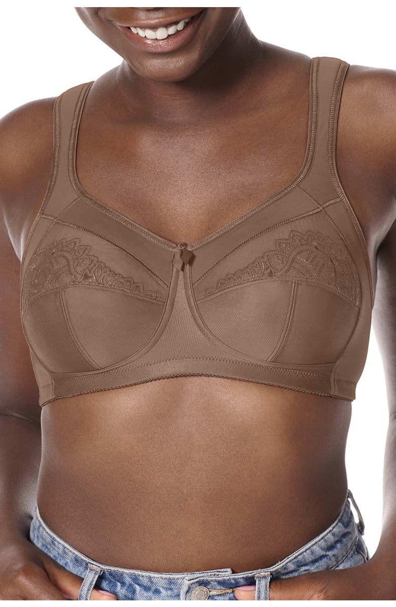 Amoena Isadora Wire-Free Bra, Main, color, Mocha