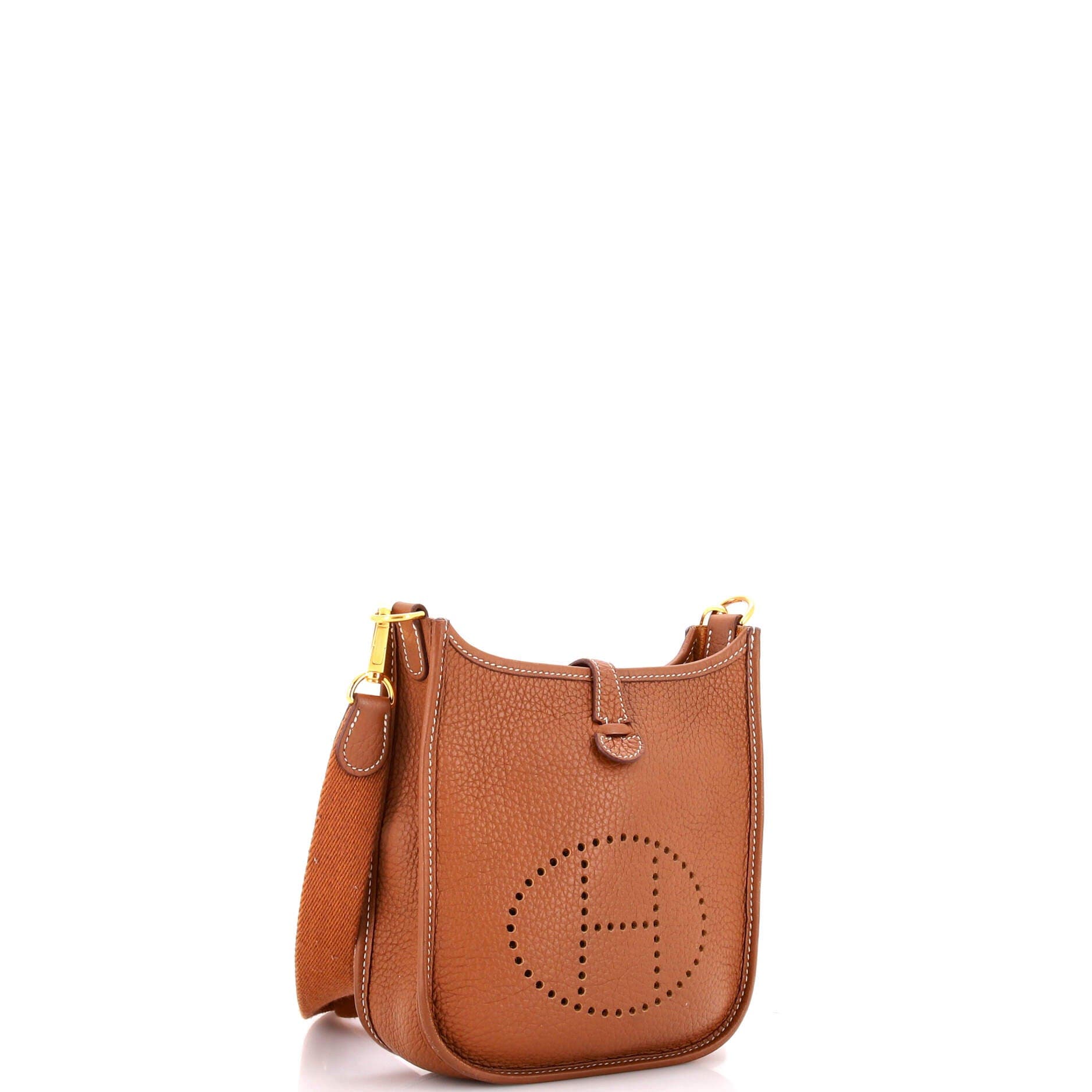Pre-Owned Hermes Evelyne Bag Gen III Clemence TPM, Alternate, color, Gold