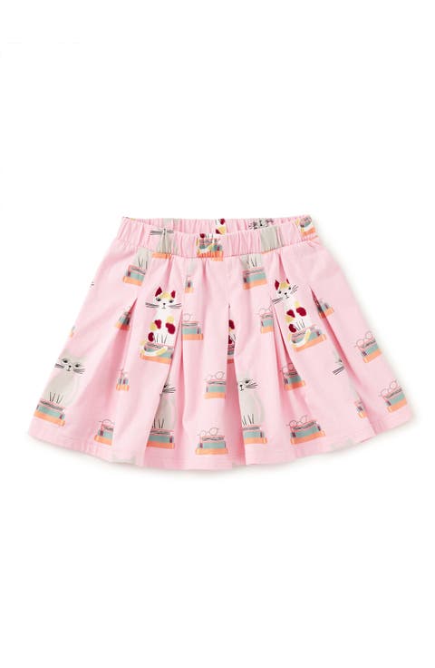 Pleated Jersey Skirt
