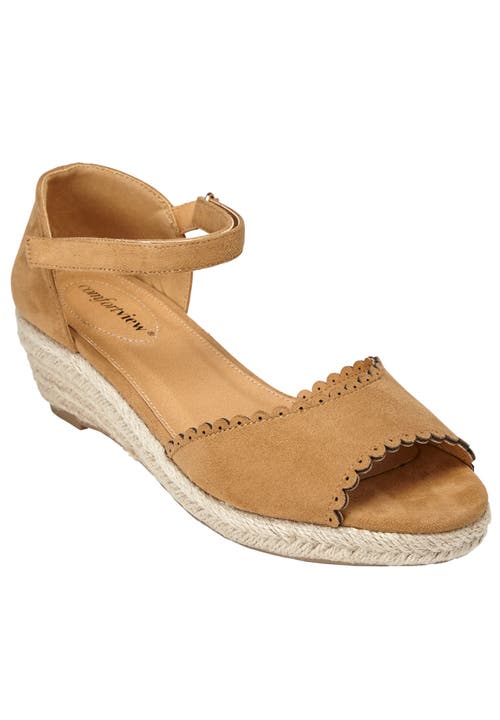 Comfortview The Charlie Espadrille In Brown