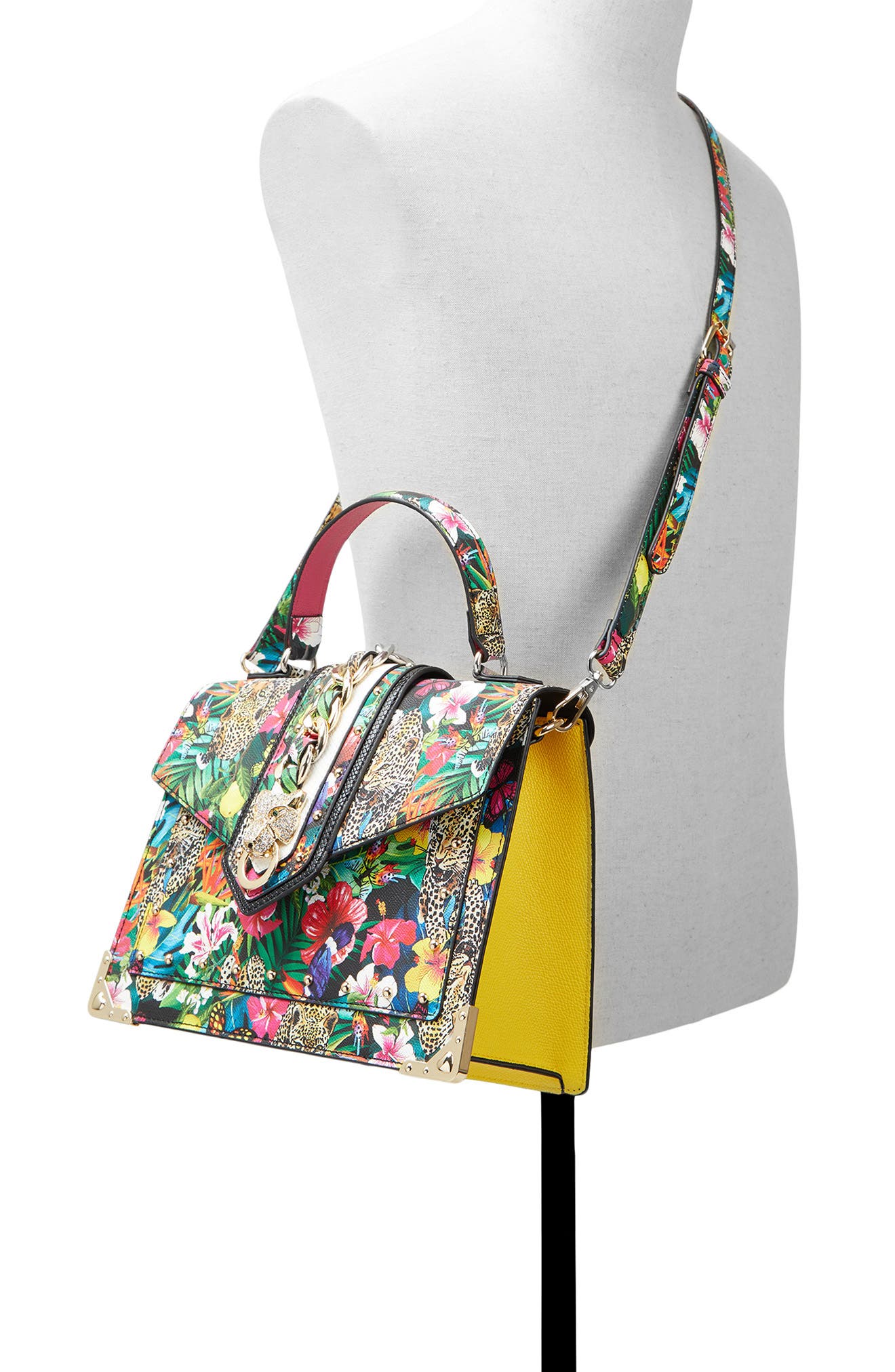 ALDO Baro Faux Leather Top Handle Crossbody Bag, Alternate, color, 