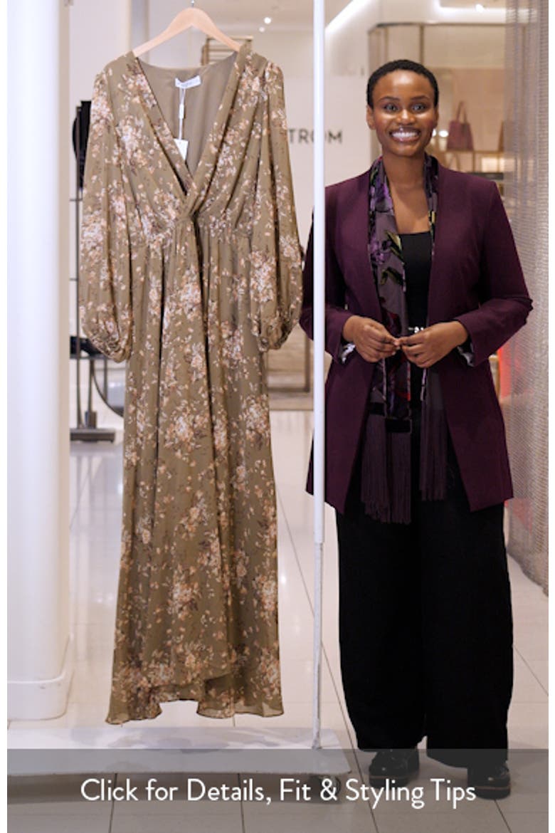 Anisa Long Sleeve Floral Maxi Dress video