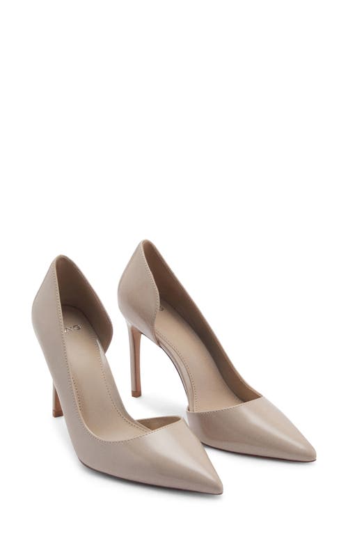 Mango Audrey Half D'orsay Pump In Gray
