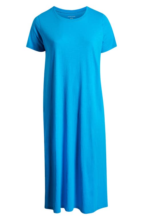 Eileen Fisher Organic Cotton Maxi Dress In Blue