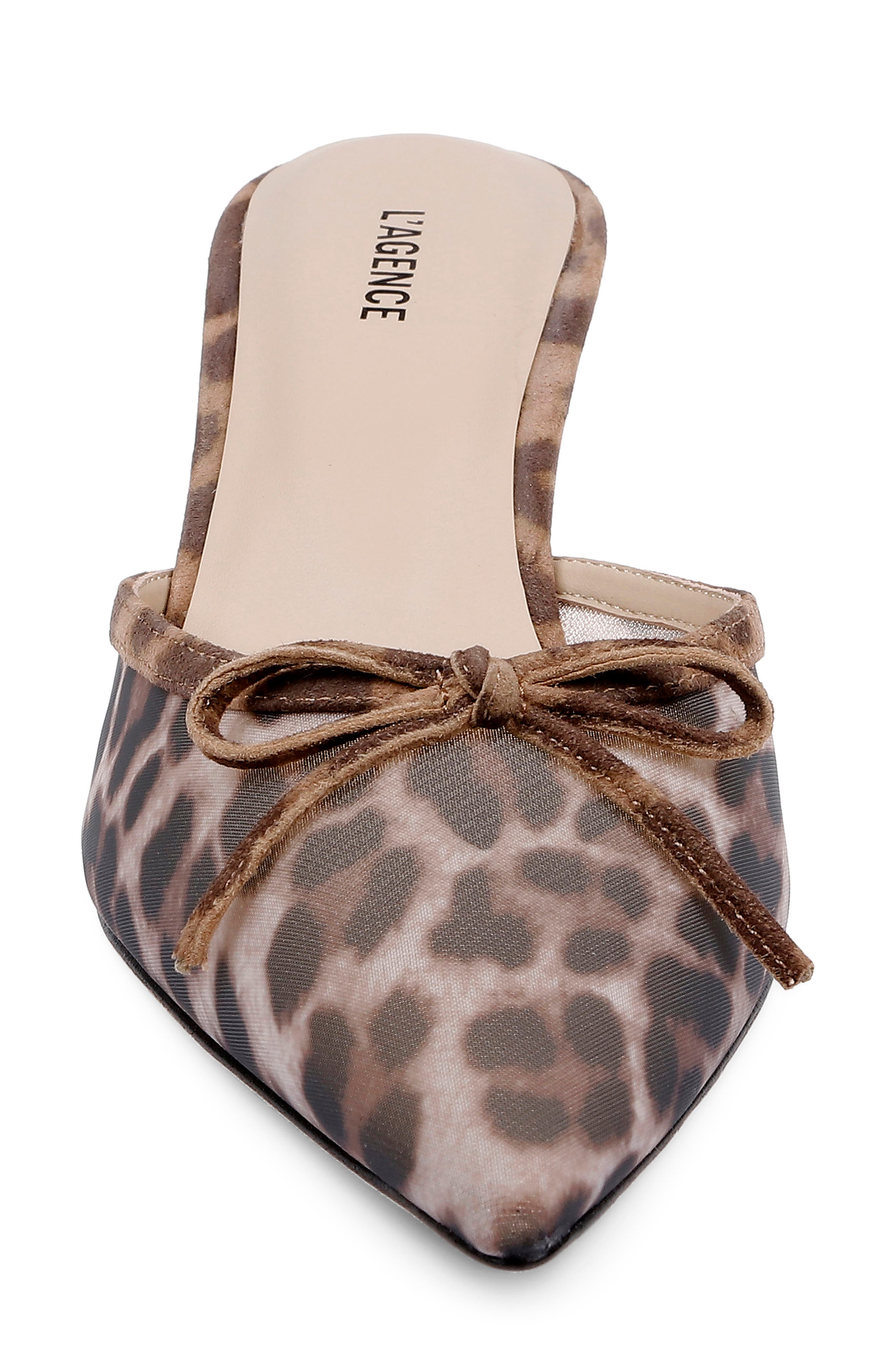 L'AGENCE Palermo Pointed Toe Mule, Alternate, color, Leopard