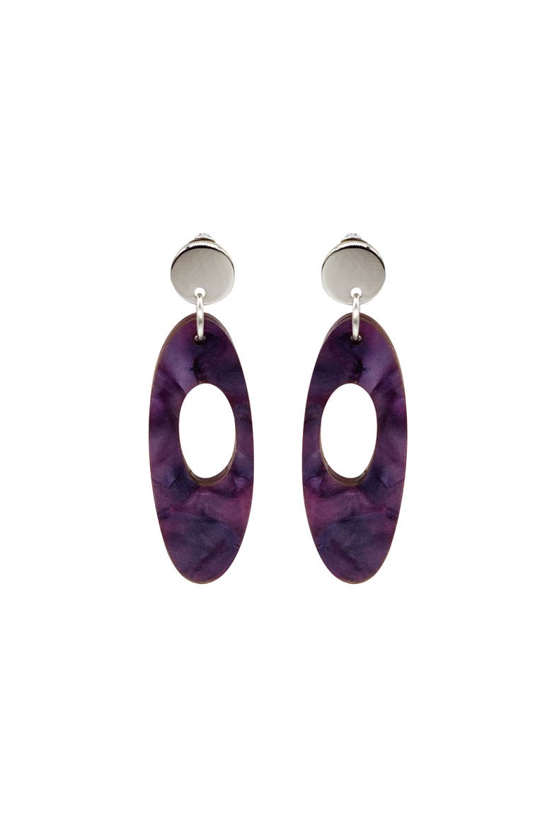 Hepworth Earrings, Main, color, Amethyst