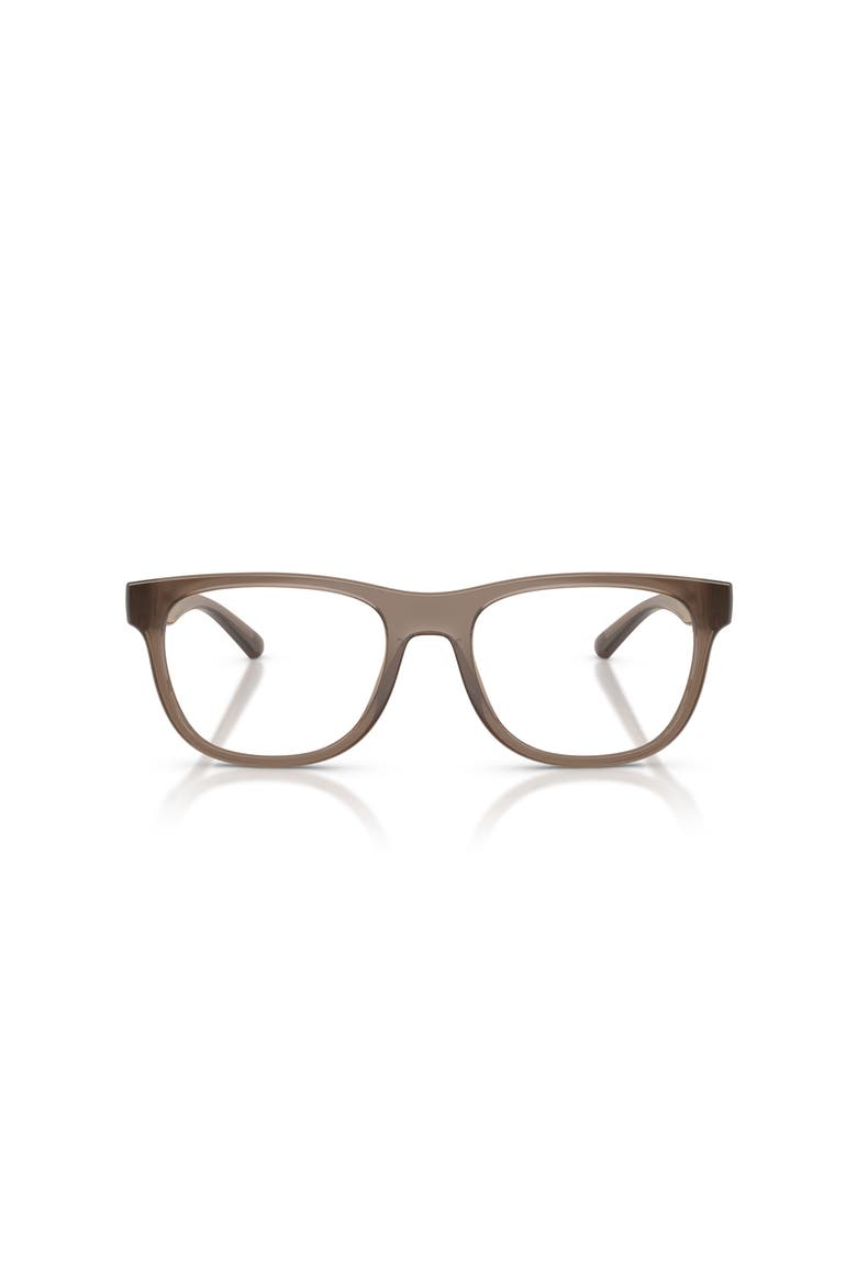 53mm Rectangle optical glasses, Alternate, color, Brown