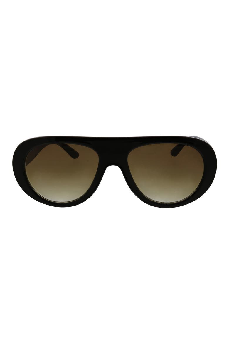 Oversized Aviator Sunglasses, Main, color, BLACK