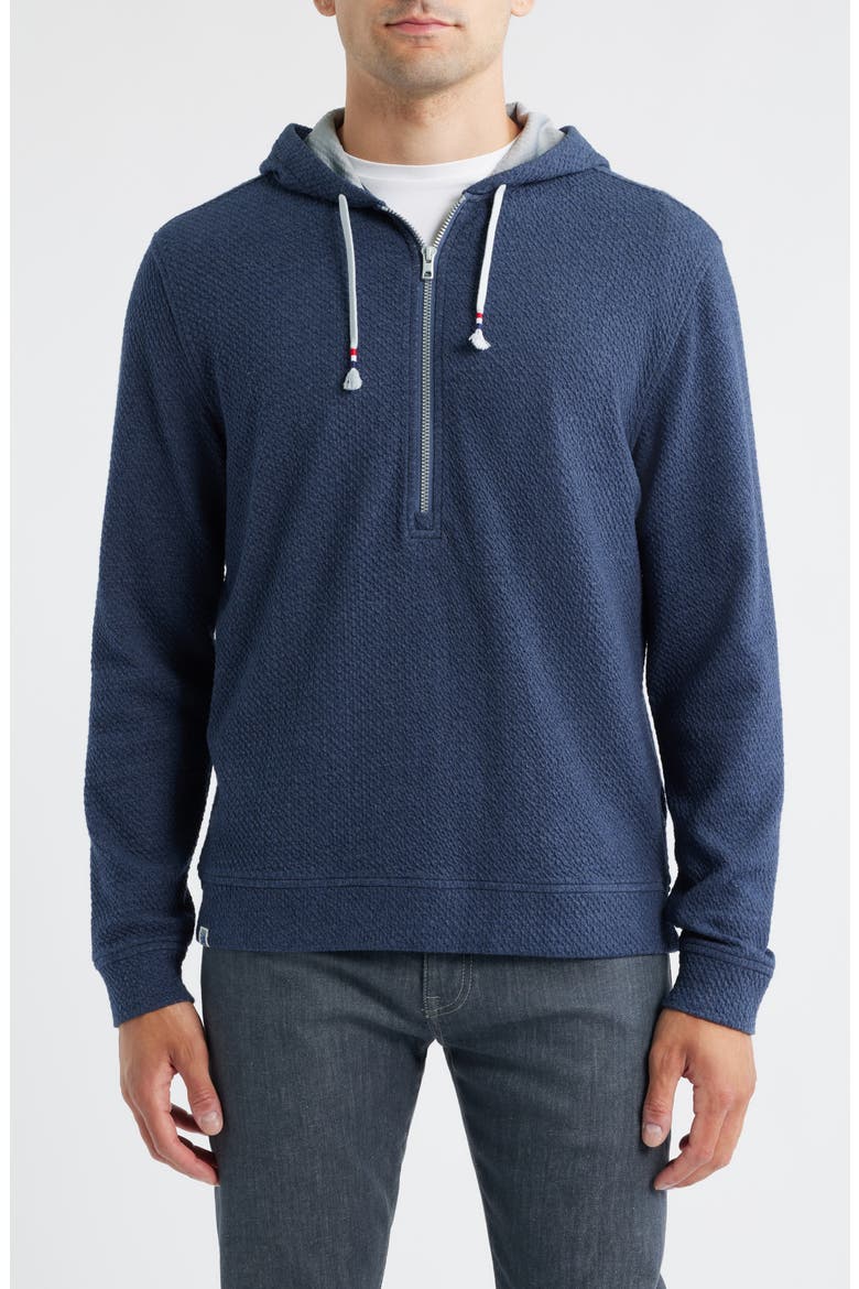Zoeller Textured Half Zip Hoodie, Main, color, INDIGO