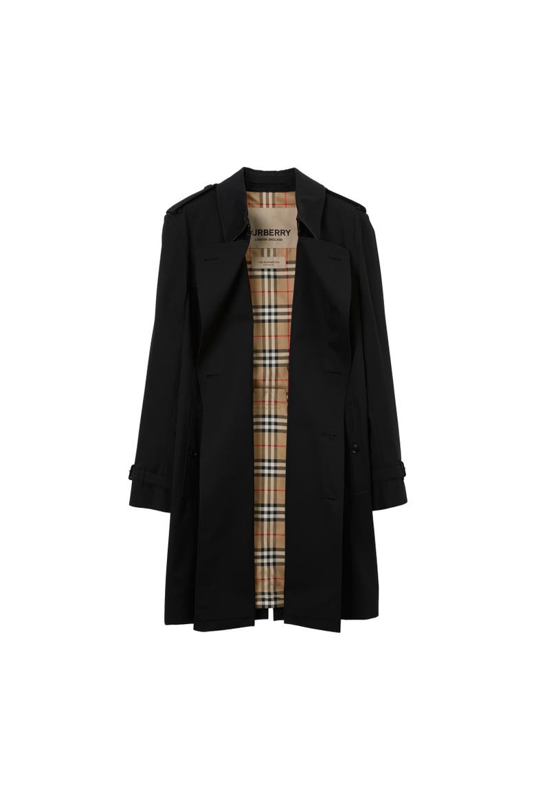 Mid-length Kensington Heritage Trench Coat, Alternate, color, Black