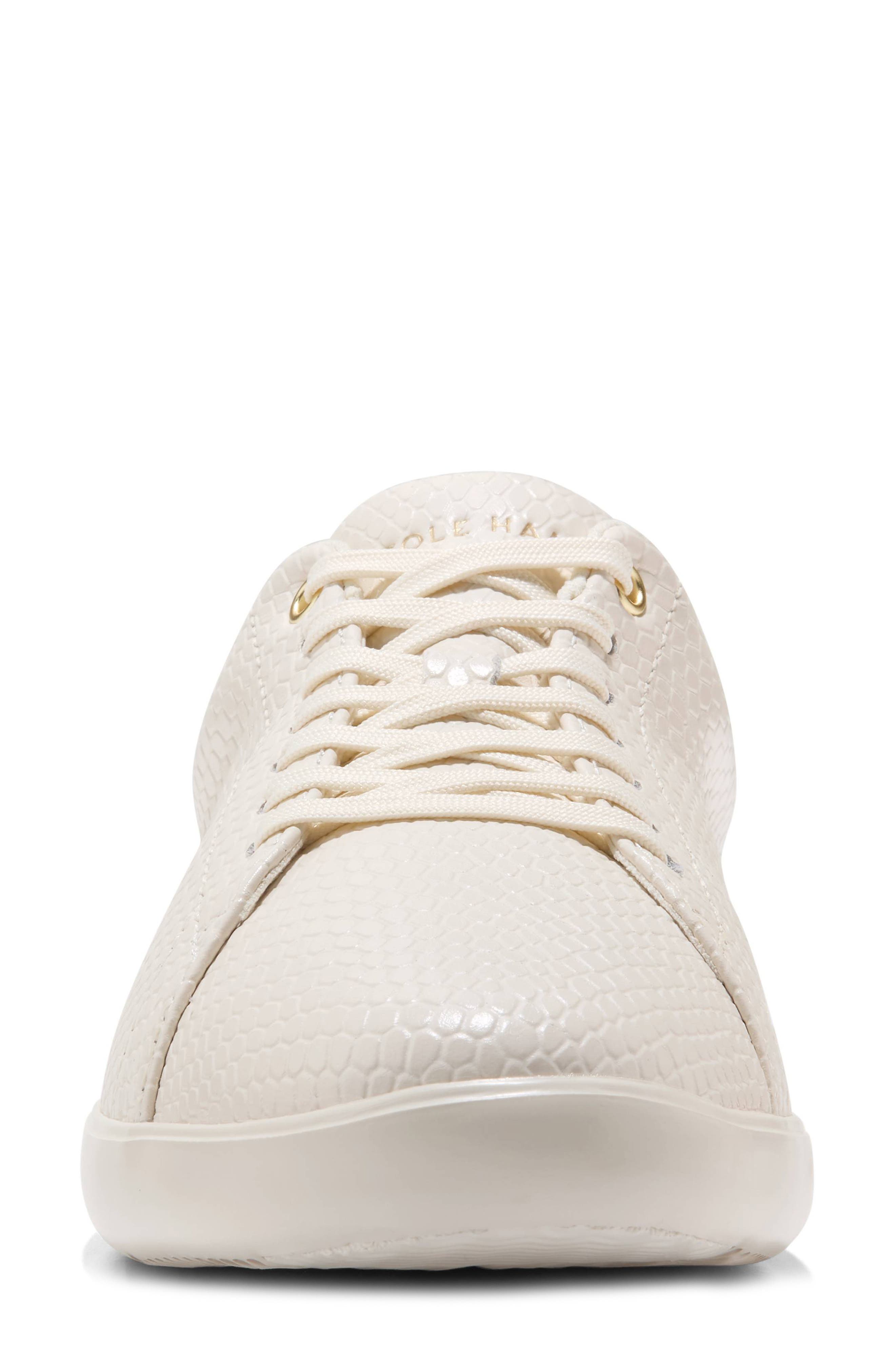 Cole Haan Grand Crosscourt II Snakeskin Texture Sneaker, Alternate, color, Powder Snk Print Leather