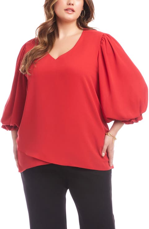Crossover Hem Asymmetric Top (Plus)